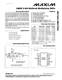 Datasheet MX7524BQ manufacturer MAXIM